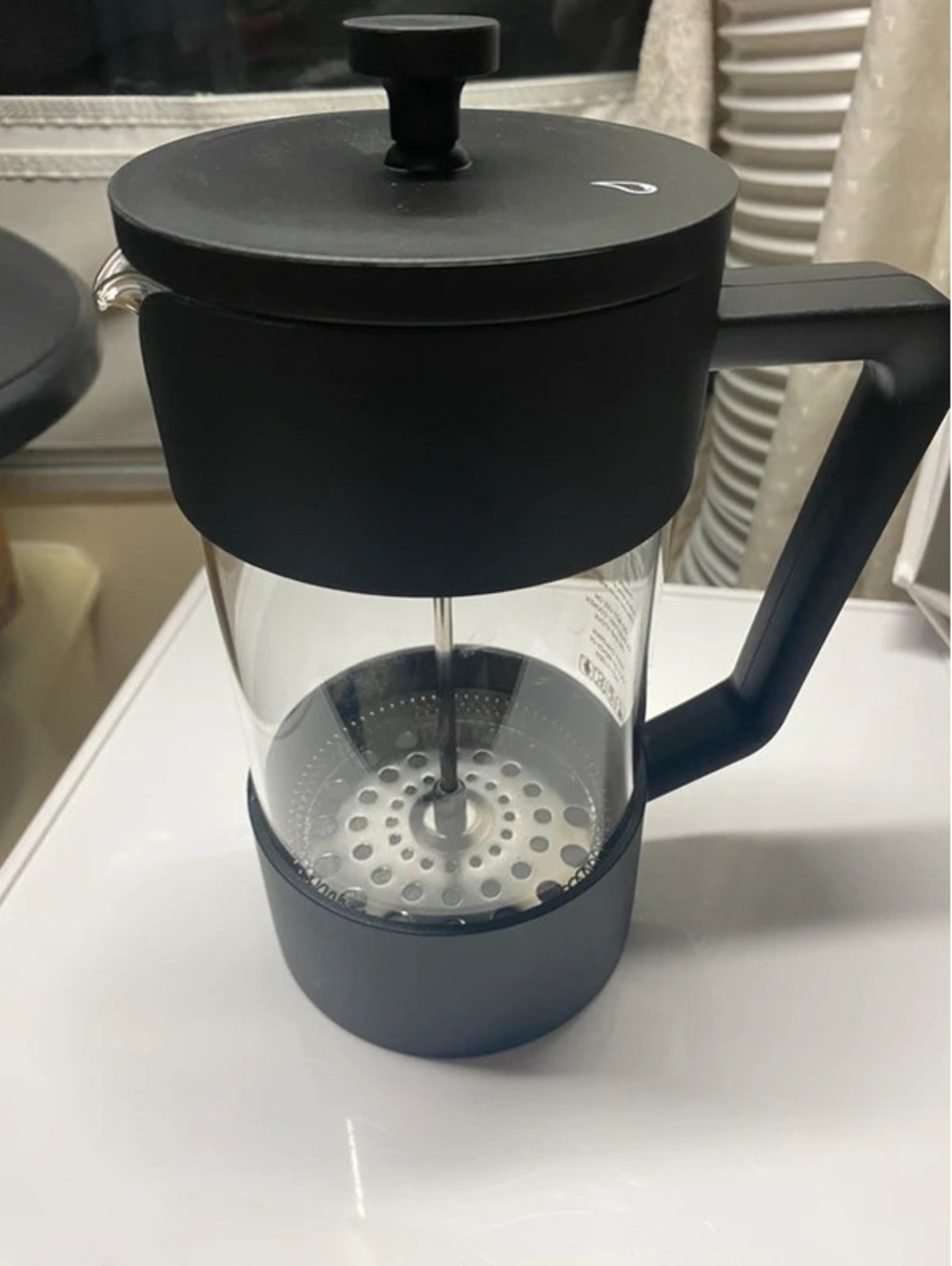 French Coffee and Tea Maker with Thick Glass, New Without Box